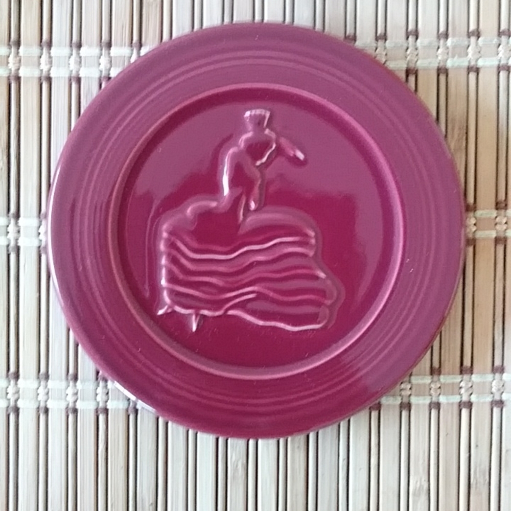 Fiesta Cinnabar trivet - 6 inch in diameter - new condition